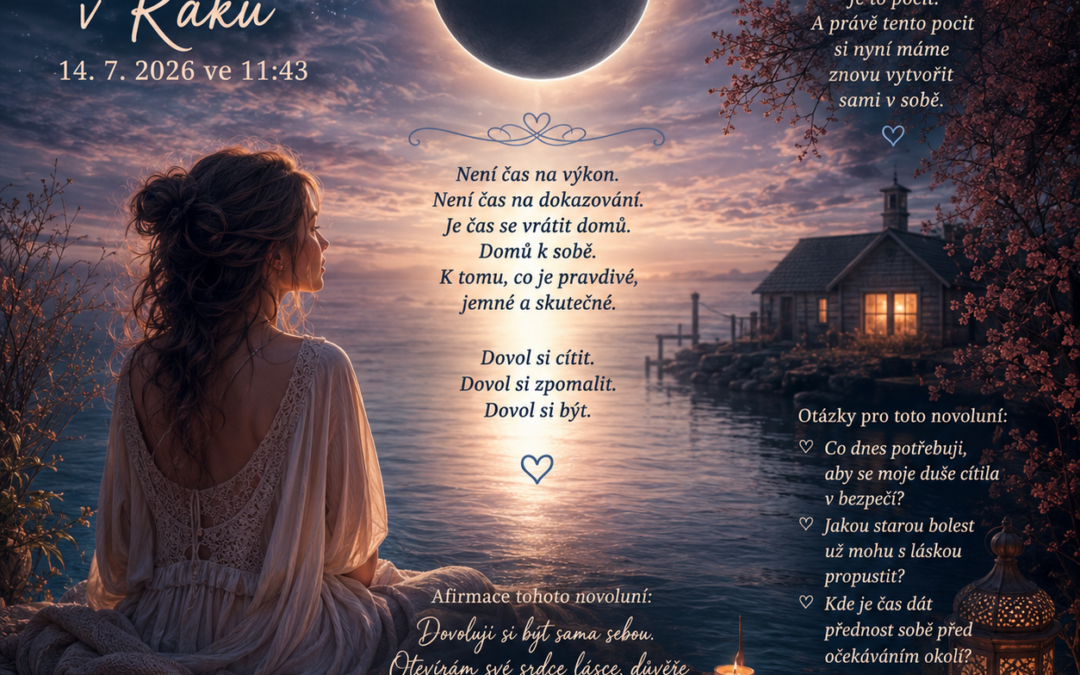 🌑♋️NOVOLUNÍ V RAKU 14. 07. 2026 v 11:43♋️🌑